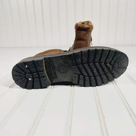 Timberland 1234 242 Hiking Nubuck Leather Brown Lace Up Boots X374 - Picture 11 of 11